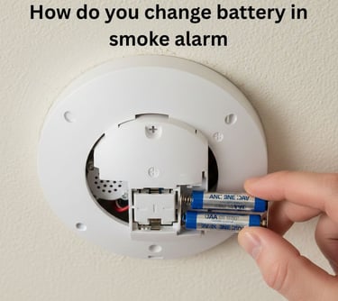 how do you change battery in smoke alarm