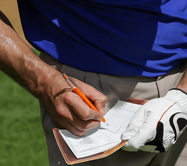 Personalized Leather Gift Golf Scorecard Holder