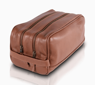 Personalized Leather Gift Dopp Kit Toiletry Kit