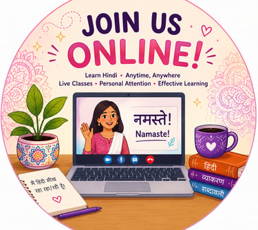 Join Hindi Online Class from Home