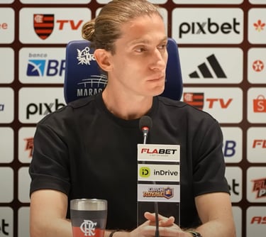 Filipe Luís em coletiva após vitória sobre Mirassol