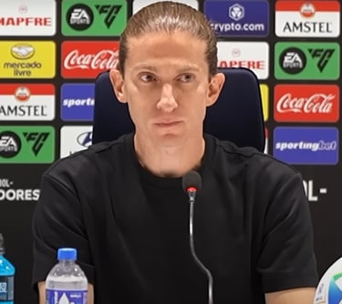 Filipe Luís após vitória contra o Internacional, pela Libertadores 2025.