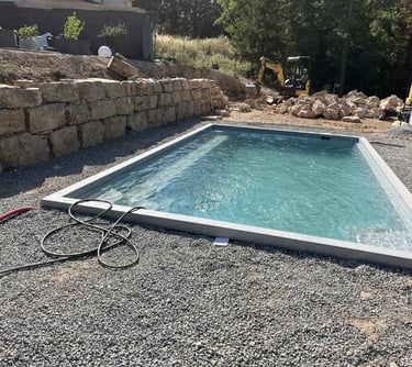 création piscine az terrassement