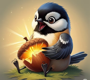 Chester finds the magical acorn