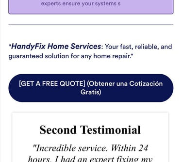 a mobile phone showing a screenshote of a website