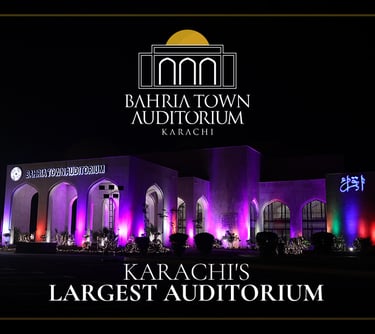 a large building with a large building in the background