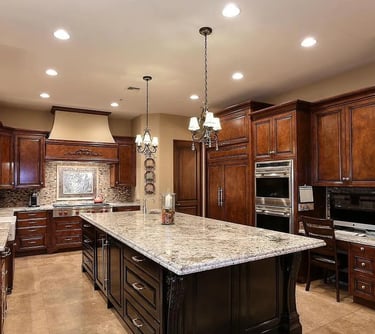Luxury Scottsdale kitchen remodel with custom cabinetry