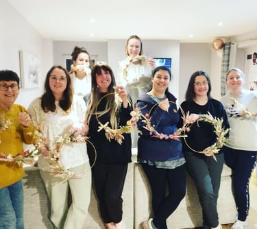 dried flower wreath workshop