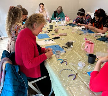 friendship bracelet making hen party