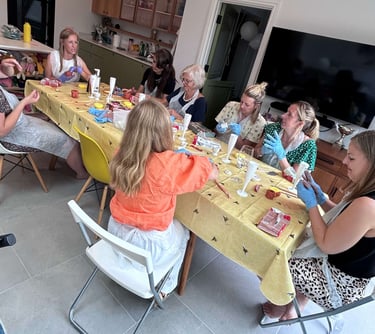 boob pot making hen party