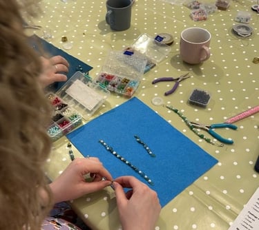 beaded bracelet making hen do