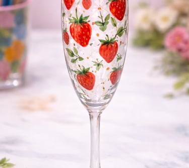 Mobile glass painting workshop for a hen party in a private venue