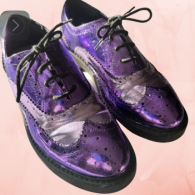 upcycled gilded shoes team workshop