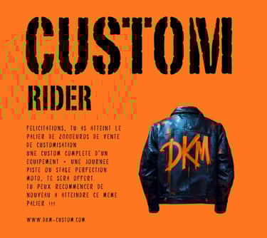 BADGE CUSTOM RIDER DKM CUSTOM