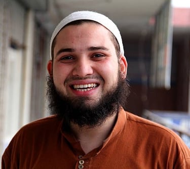 a man with a beard and a beard