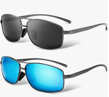 Rectangular Polarized Sunglasses UV400 Protection