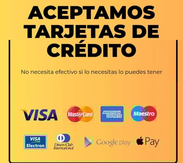 En Serviacabados también aceptamos pagos con tarjeta de crédito o débito transferencia 