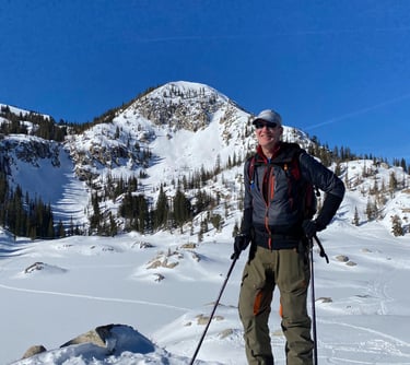 Dave backcountry skiing