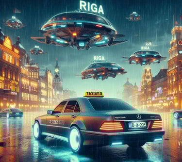 Taxi in Kaunas oldschool