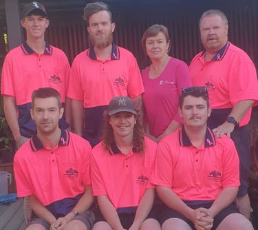 Some of the team promoting Breast care awareness