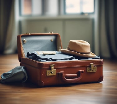 a hat - like hat sitting on a wooden floor