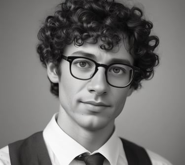 man standing near white wall