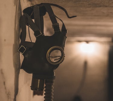 a gas mask 