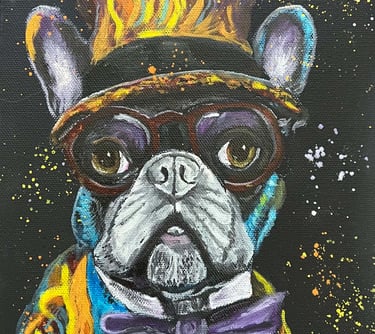 “Frenchie” a dog painting 