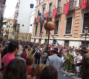 Dance of the Mangrana in Valencia.