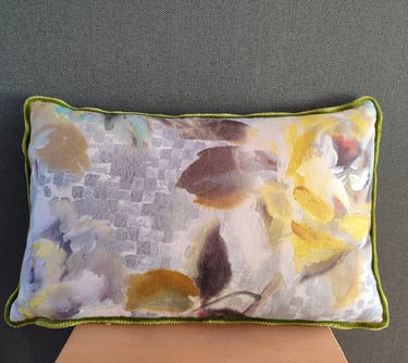 Coussin 40x60cm Tissu Designers Guild passepoil Houles création Kosy Atelier Tapissier