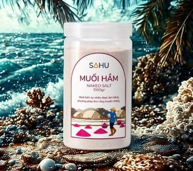 Muối hầm 1kg hũ nhựa Sahu