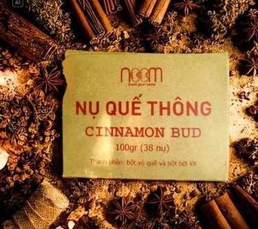 Nụ Quế Thông (38 nụ) - Noom ( 95% từ vỏ quế rừng Quảng Nam, 5% vỏ bời lời)