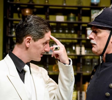 stijn van haecke en jan tiebos in Schippersstraat - Theater Zeemanshuis