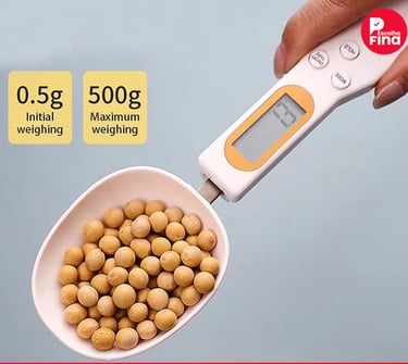 Colher Digital Medidora 500g 01g Tela LCD Iluminada para Farinha e Líquidos