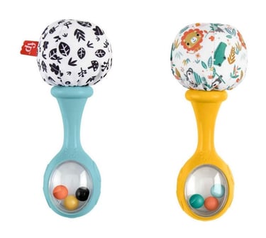 Hochet léger et coloré pour bébé, facile à attraper, favorise la préhension et la coordination