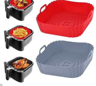 formas de silicone para air fryer quadradas