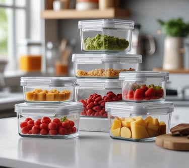 kit de dez potes ermeticos de vidro