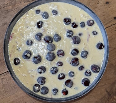 clafoutis avant cuisson