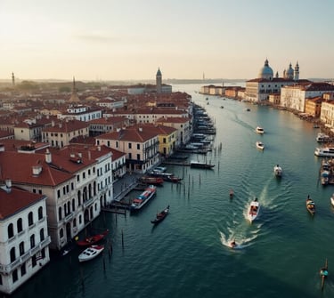  Canale Grande of Venice from a bird's eye view