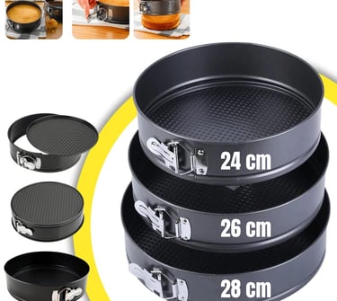 forma de assar bolo redonda com fundo removivel