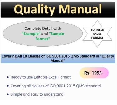 ISO9001 Quality Manual