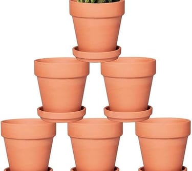 Terra Cotta Pots with Saucer