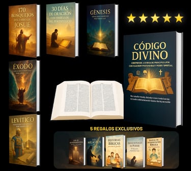 E-book Código Divino acompañado de 5 regalos exclusivos para comprender la Biblia.