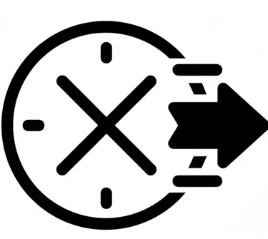 un reloj simboliza la rapidez con la que acude el podólogo a domicilio en Valencia