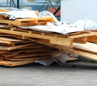 packaging debris removal for medical equipment delivery and placement