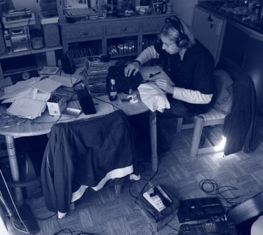 multitrack recording session K7 maison tascam porta 07 mr gé crazydrivers