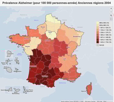 PESTICIDES SANTÉ CARTE ALZHEIMER