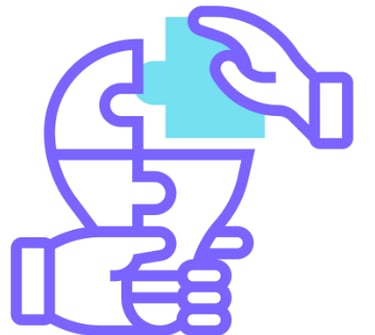 a person holding a puzzle piece of puzzle pieces