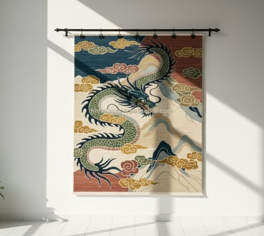 Custom bespoke handmade rugs crafted in Nepal- contemporary wall-hanging- Himalaya Carpet Industries