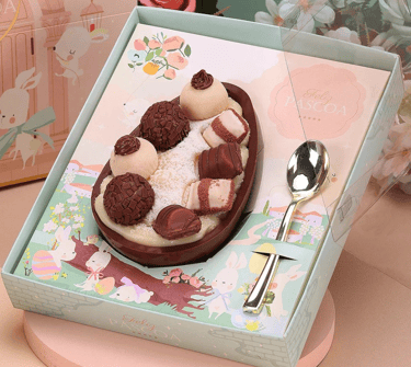 caixa para ovo de páscoa de colher